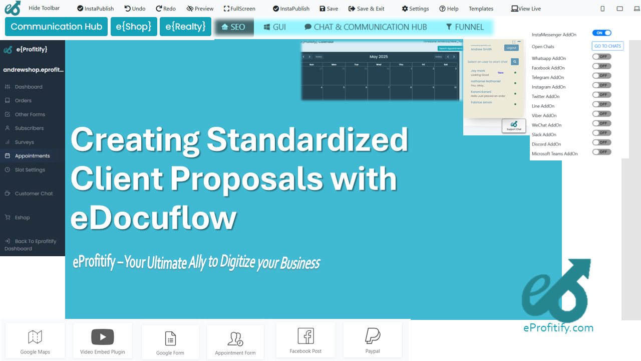 Creating Standardized Client Proposals with eDocuflow